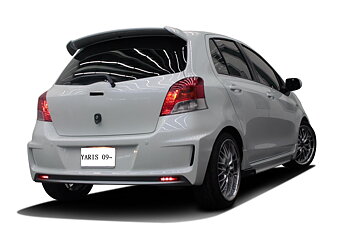 TOYOTA YARIS 09+ HLM REAR BUMPER INCL. BUMPER LIGHTS [SIX]