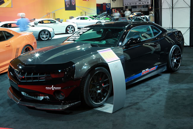 CHEVROLET CAMARO 10-11 SEIBON OEM CARBON FRÄMRE STÖTFÅNGARE LÄPP - 4