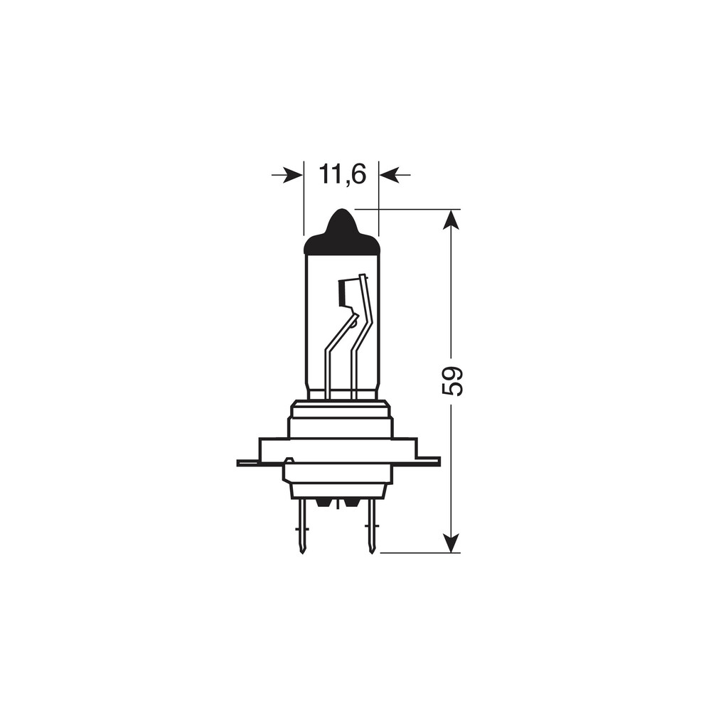 PACK OF 2 HALOGEN XENON BULBS H4 100 / 90W - 2