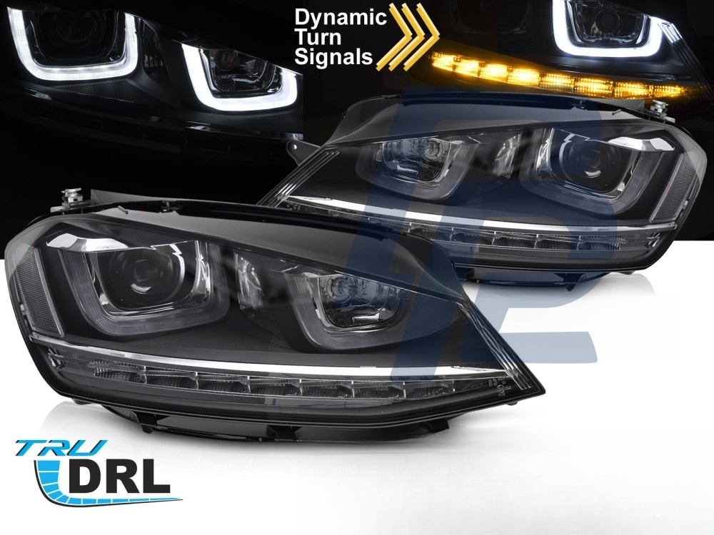 Headlights Silver LED Sequential DRL for VW Golf VII 2013–2017 - 2