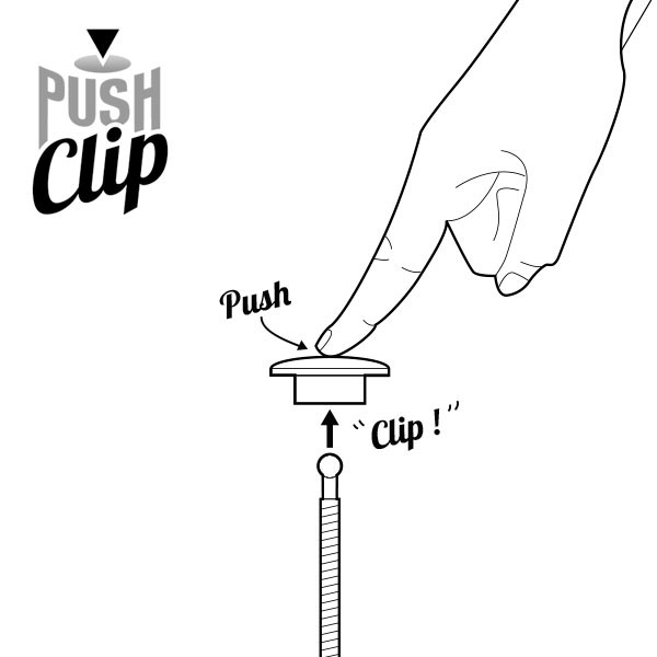 PUSH CLIP FASTENER M8X100MM SILVER (NOT A PAIR) - 6