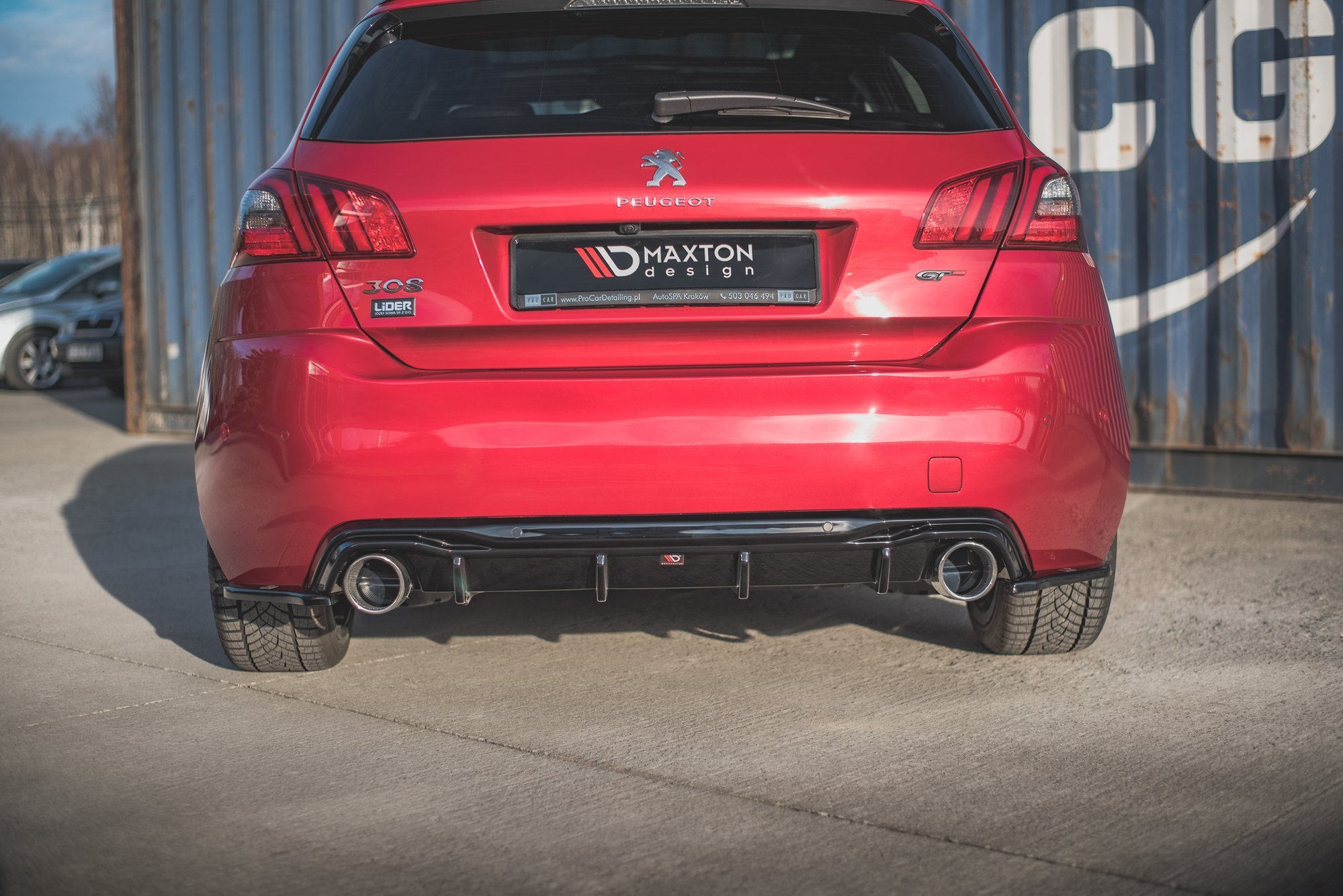 Rear Side Splitters Peugeot 308 GT Mk2 Facelift - 4