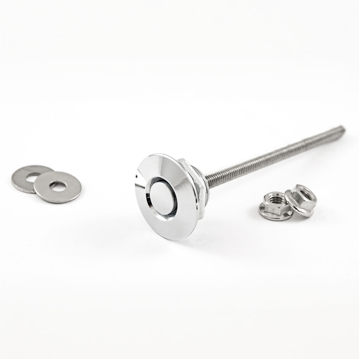 QUICK RELEASE PUSH CLIP SILVER HEAD M6