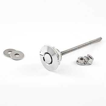 QUICK RELEASE PUSH CLIP SILVER HEAD M6