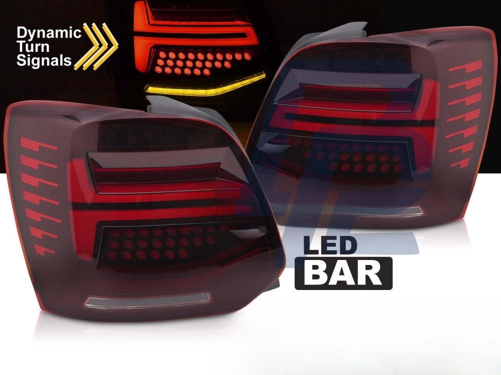 Full LED Tail Lights Red Sequential for VW Polo V 2009–2017 - 3