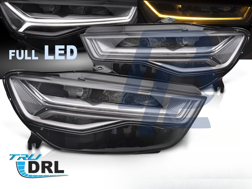 Headlights Full LED DRL for Audi A6 C7 2014–2018 - 2