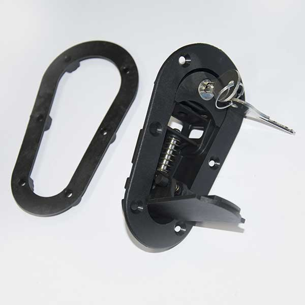 ATTACHES CAPOT AEROCATCH®120 NOIRES  - VERROUILLABLES À CLÉ - 2