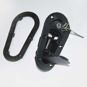 ATTACHES CAPOT AEROCATCH®120 NOIRES  - VERROUILLABLES À CLÉ