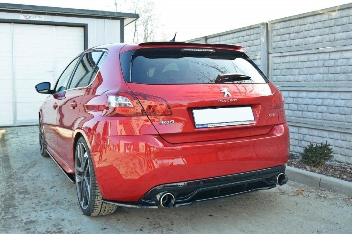 Central Rear Splitter Peugeot 308 II GTI (Without Vertical Bars) - 2