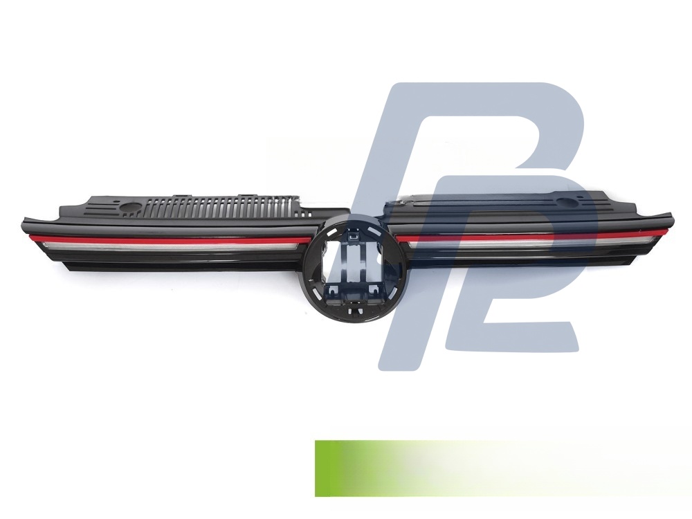 Grille with LED Sport Gloss Black with Red Line for VW Golf VIII 2019–2024 - 3