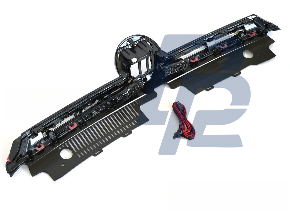 Grille with LED Sport Gloss Black with Red Line for VW Golf VIII 2019–2024 - 6