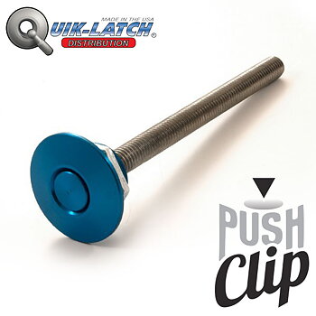 PUSH CLIP FASTENER M8X100MM BLUE (NOT A PAIR)