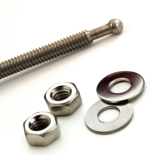 PUSH CLIP FASTENER M8X100MM RED (NOT A PAIR) - 4