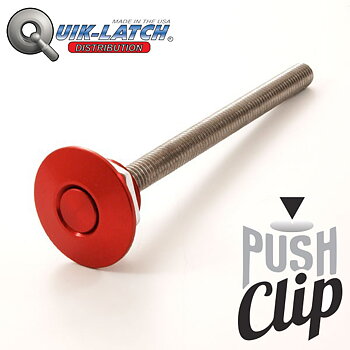 PUSH CLIP FASTENER M8X100MM RED (NOT A PAIR)