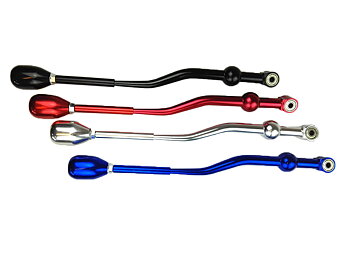 UNIVERSAL 3 INCH SHIFTER EXTENDER M10X1.5 SILVER [SIX]