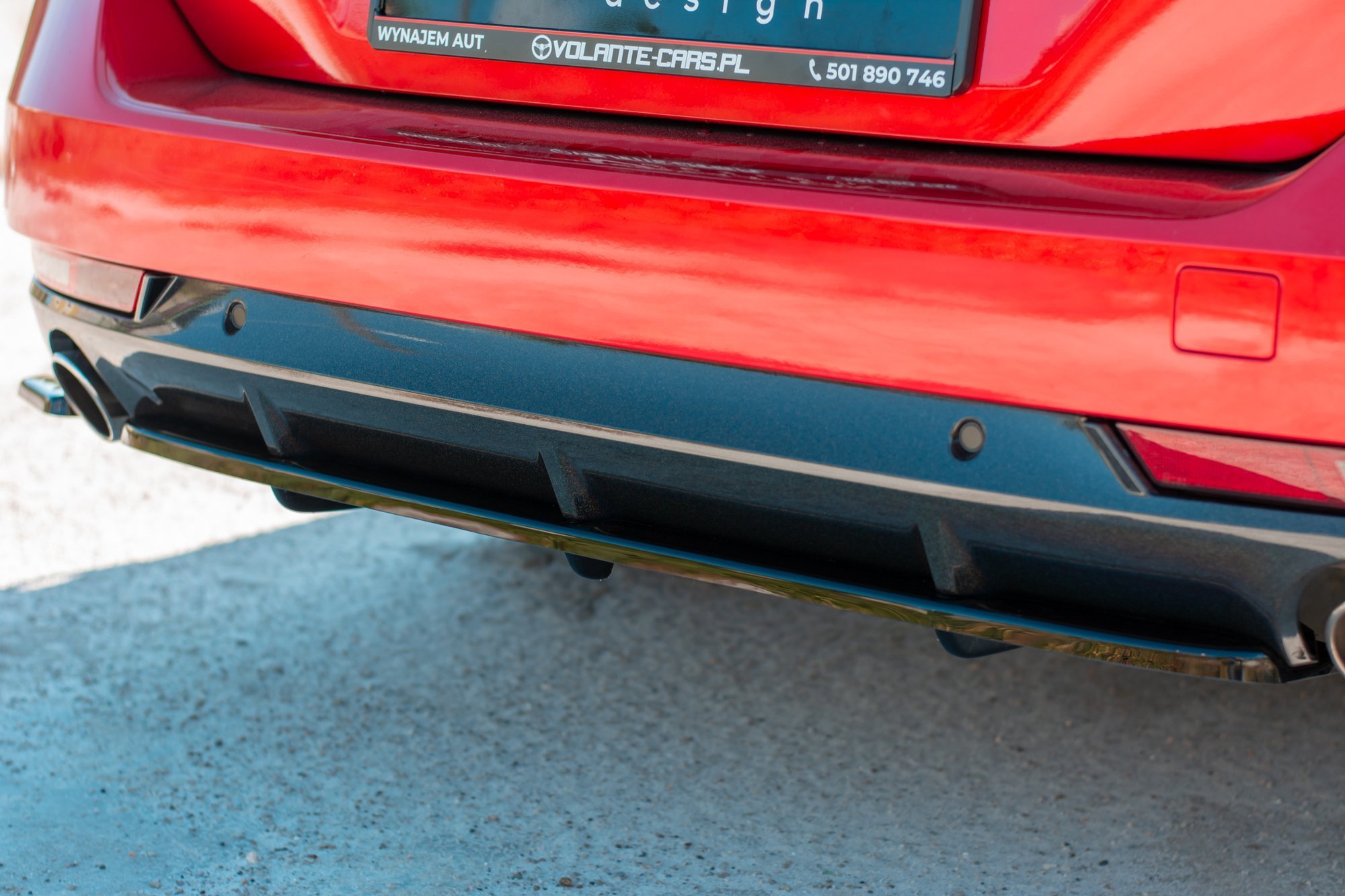 Central Rear Splitter (Vertical Bars) Peugeot 508 GT Mk2 - 3