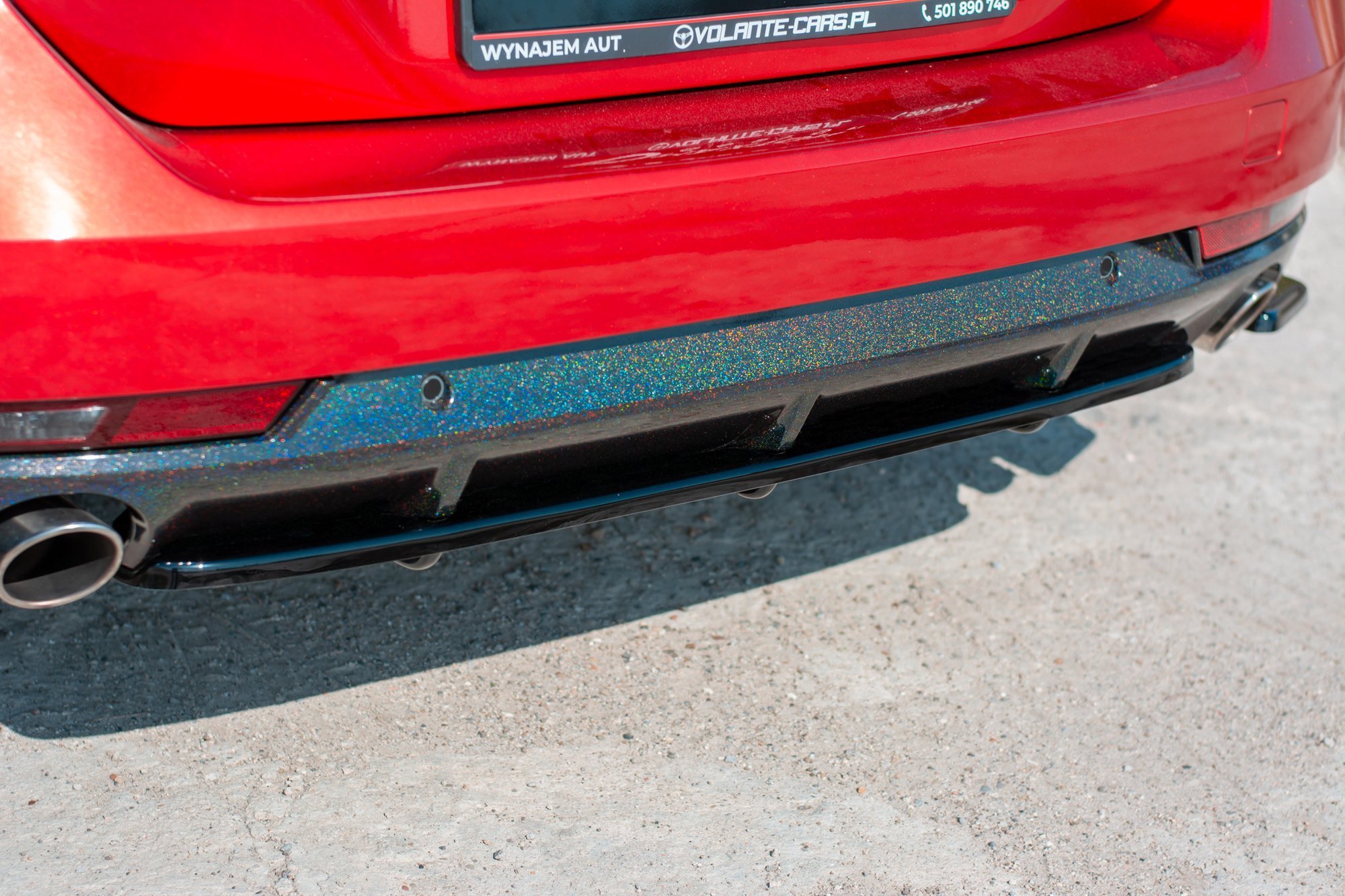 Central Rear Splitter (Vertical Bars) Peugeot 508 GT Mk2 - 4