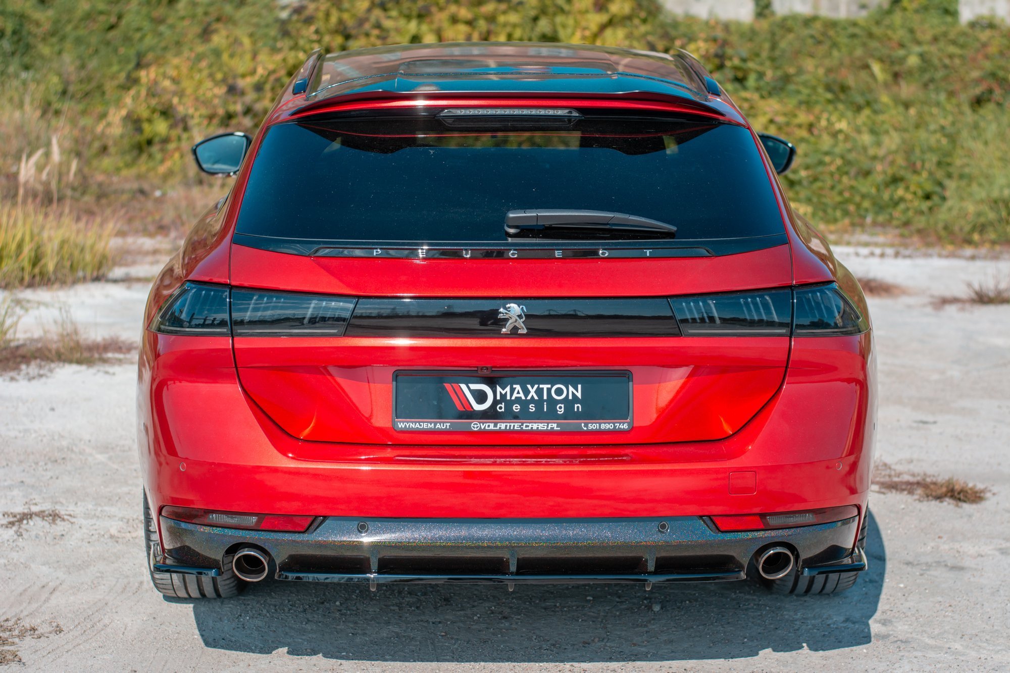 Central Rear Splitter (Vertical Bars) Peugeot 508 GT Mk2 - 2