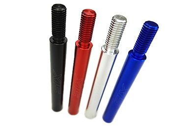 UNIVERSAL 3 INCH SHIFTER EXTENDER M10X1.5 RED [SIX]