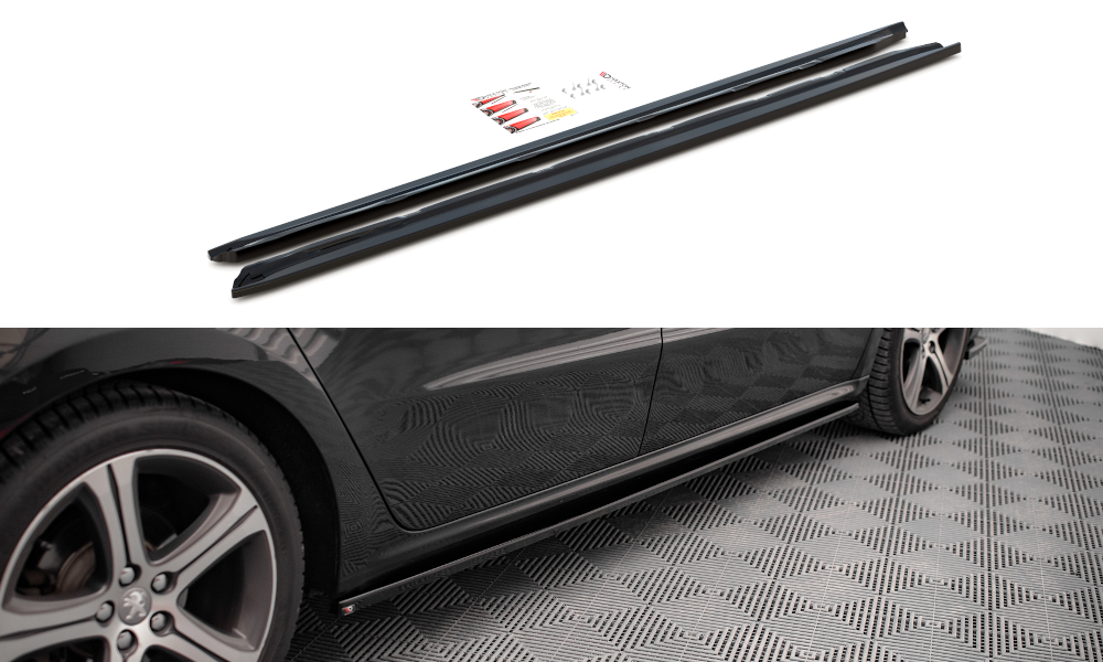 Side Skirts Diffusers Peugeot 508 GT MK1 Facelift (2014-2018)