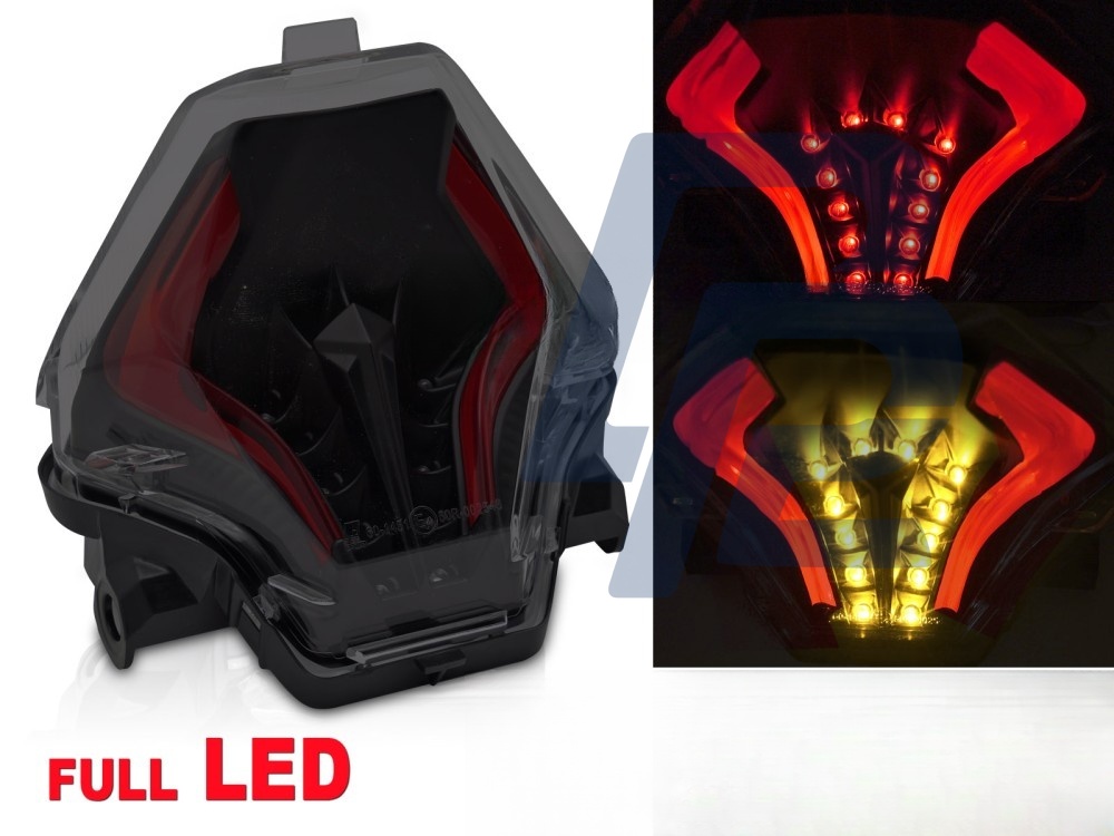 LED Tail Light Smoked Black for Yamaha Yzf-R25 / Yzf-R3 / Mt-07 / Fz-07 2014–2019 - 2