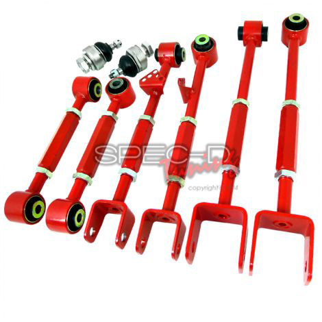 HONDA ACCORD 08+ FRONT AND REAR ADJUSTABLE CAMBER SET 8 PC