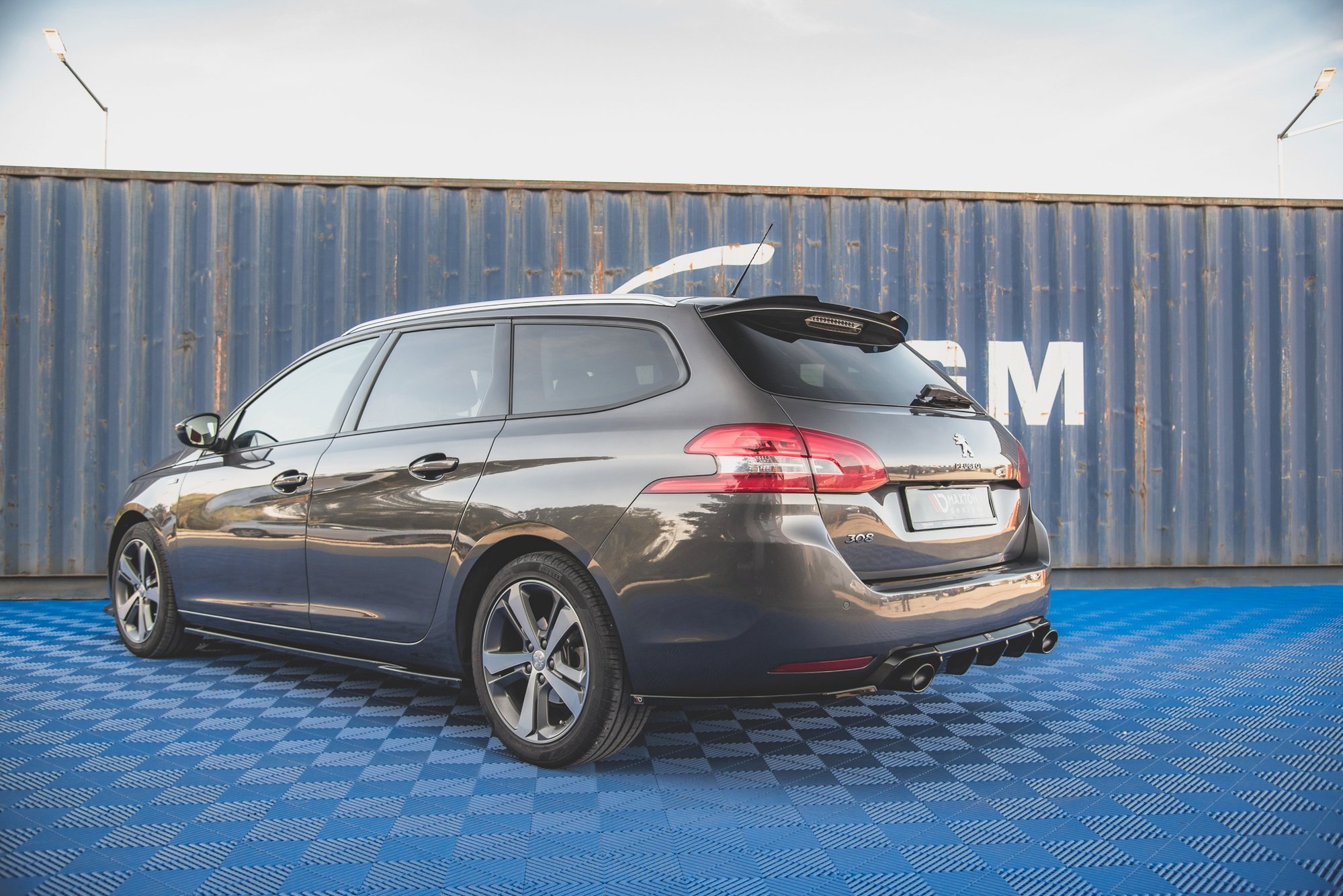 Rear Side Splitters V2 Peugeot 308 SW MK2 Facelift (2017-) - 3