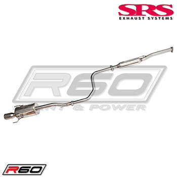 HONDA CIVIC 92-00 2/4D SRS R60 CATBACK SYSTEM TÃŒV