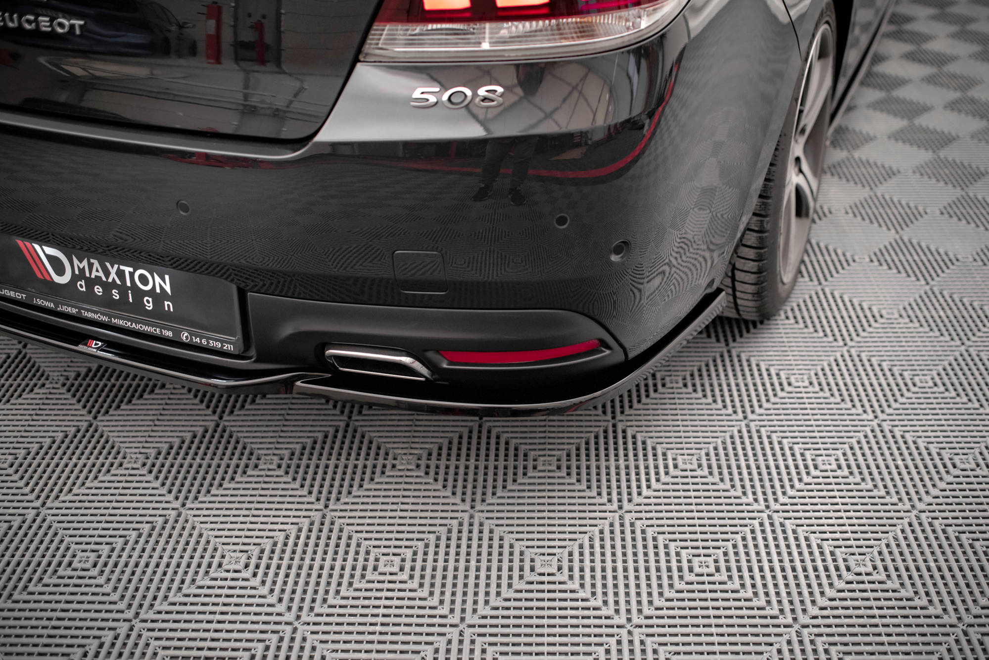 Central Rear Splitter Peugeot 508 GT MK1 Facelift (2014-2018) - 3