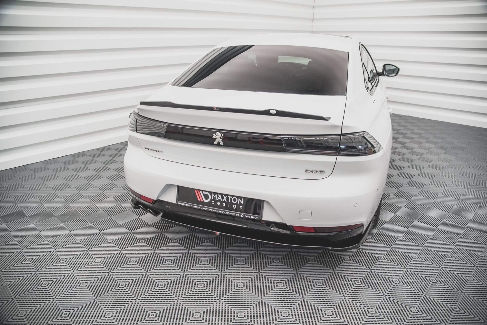Central Rear Splitter (Vertical Bars) Peugeot 508 GT-Line Mk2 - 2