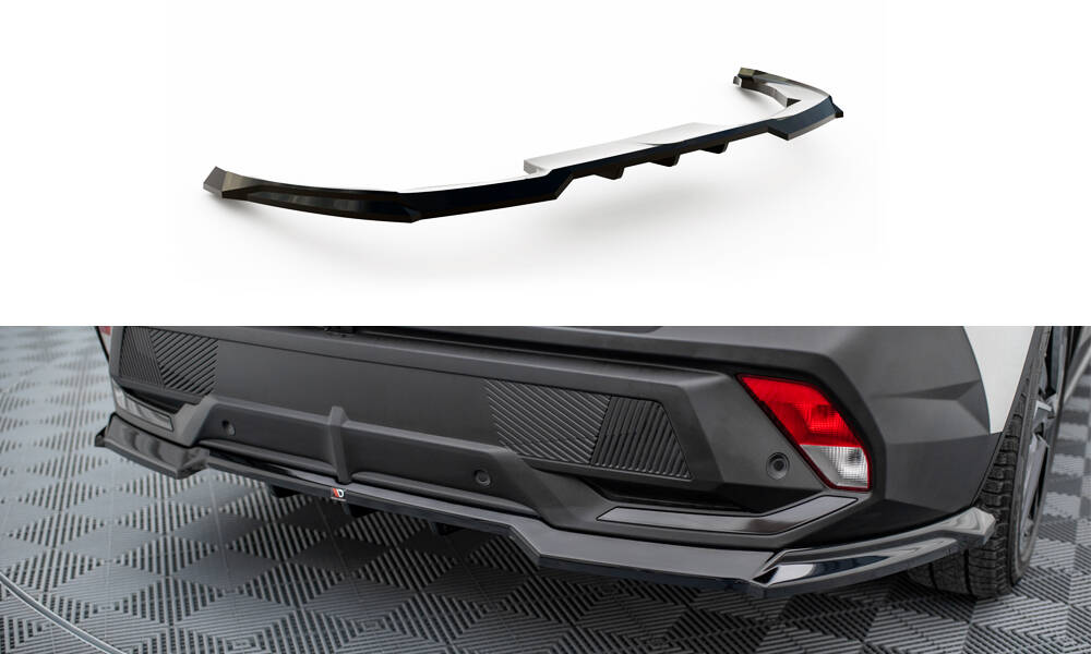 Central Rear Splitter (Vertical Bars) Peugeot 408 Mk1