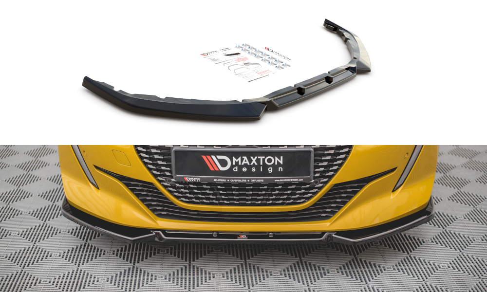 Front Splitter V1 Peugeot 208 MK2 (2019-)