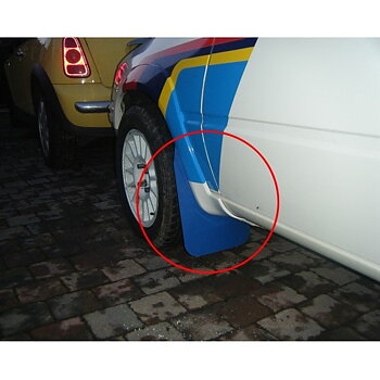 YELLOW 2MM RALLY MUD FLAPS (BY PAIR)