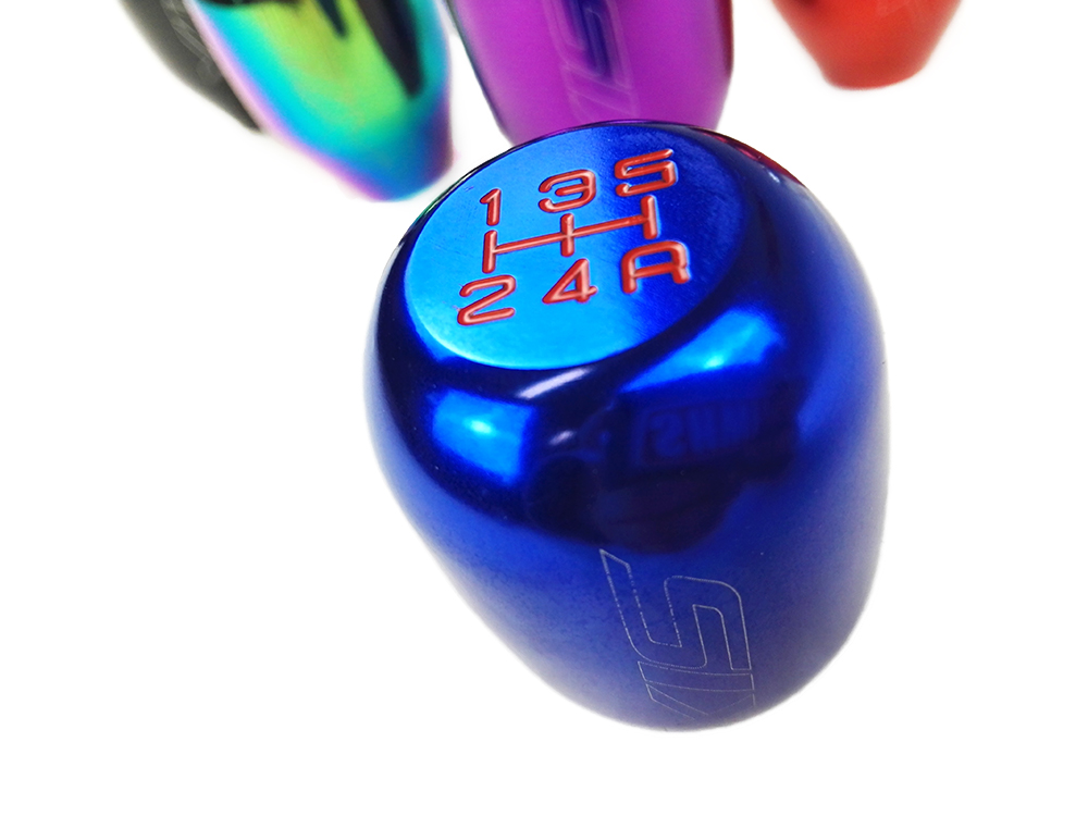 UNIVERSAL (HONDA) 5-SPEED M10X1.5 SHIFT KNOB BLUE [SIX] - 2