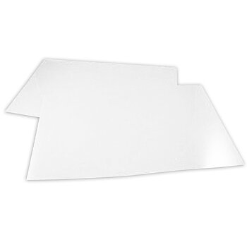 WHITE 2MM RALLY MUD FLAPS (BY PAIR)
