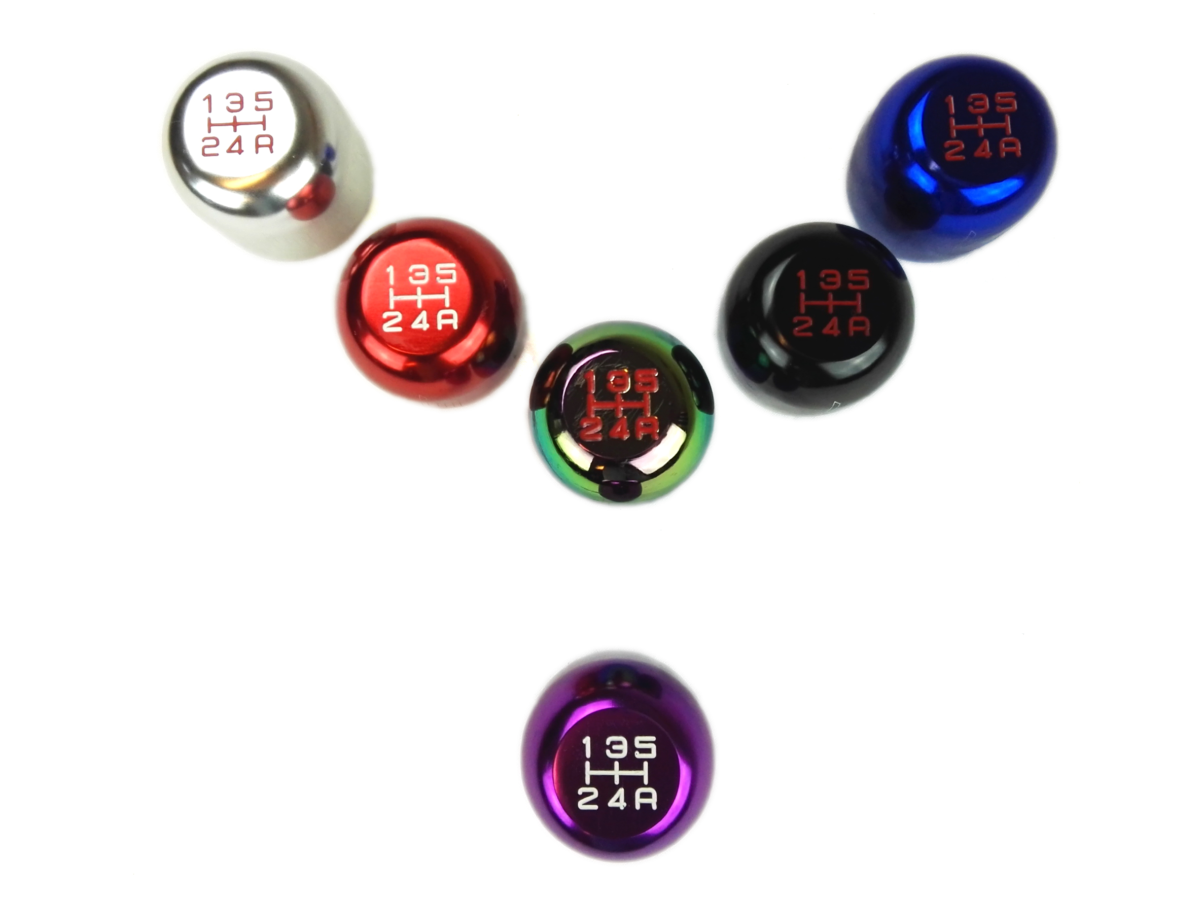 UNIVERSAL (HONDA) 5-SPEED M10X1.5 SHIFT KNOB PURPLE [SIX] - 3