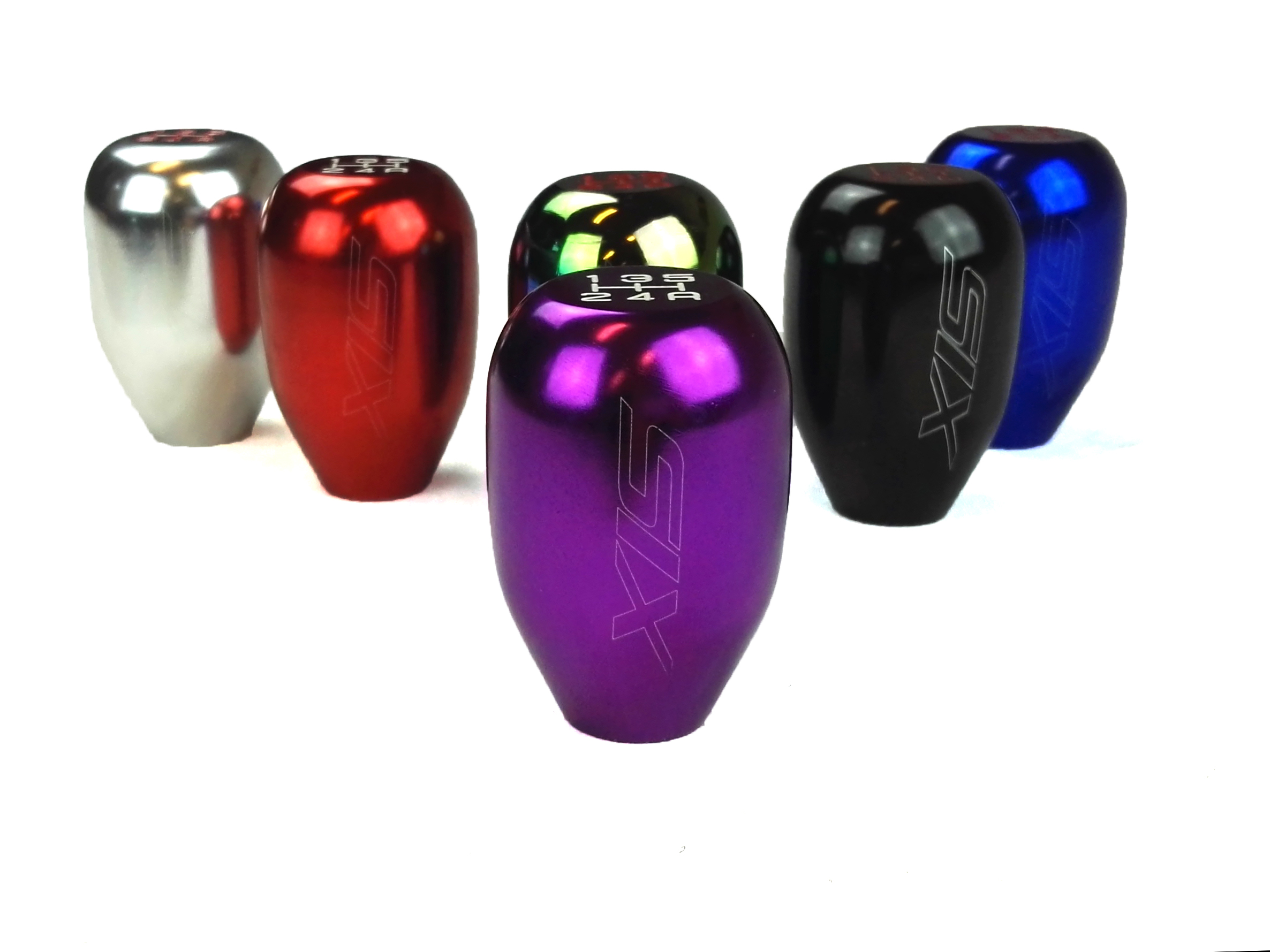 UNIVERSAL (HONDA) 5-SPEED M10X1.5 SHIFT KNOB PURPLE [SIX]