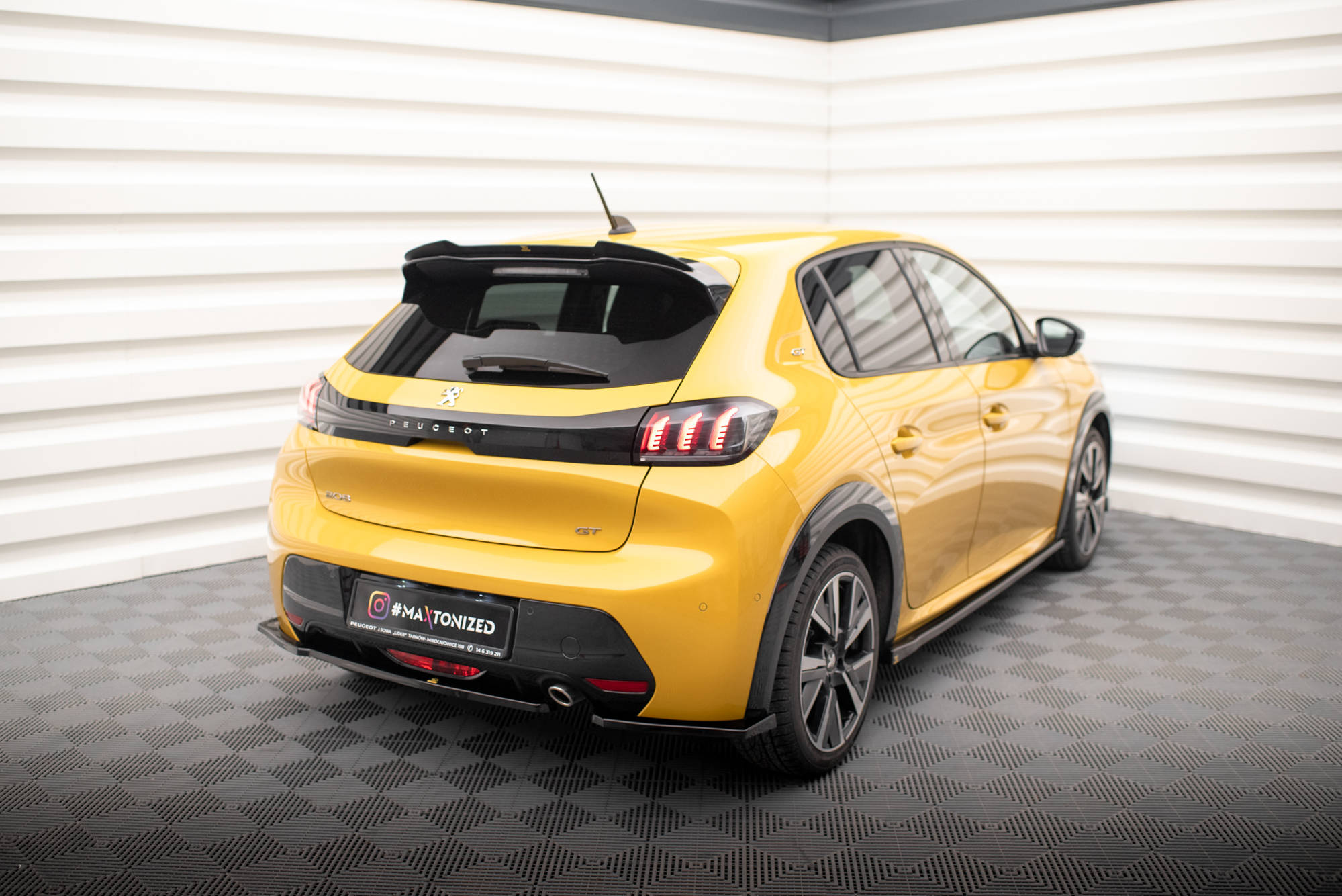 Rear Side Splitters Peugeot 208 GT Mk2 - 2