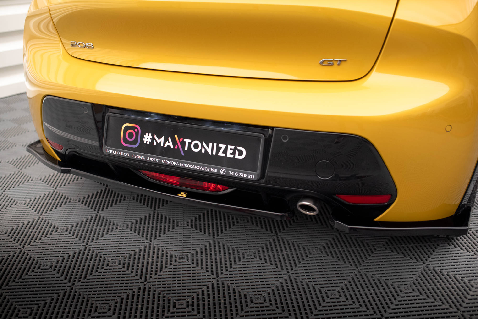Rear Side Splitters Peugeot 208 GT Mk2 - 3