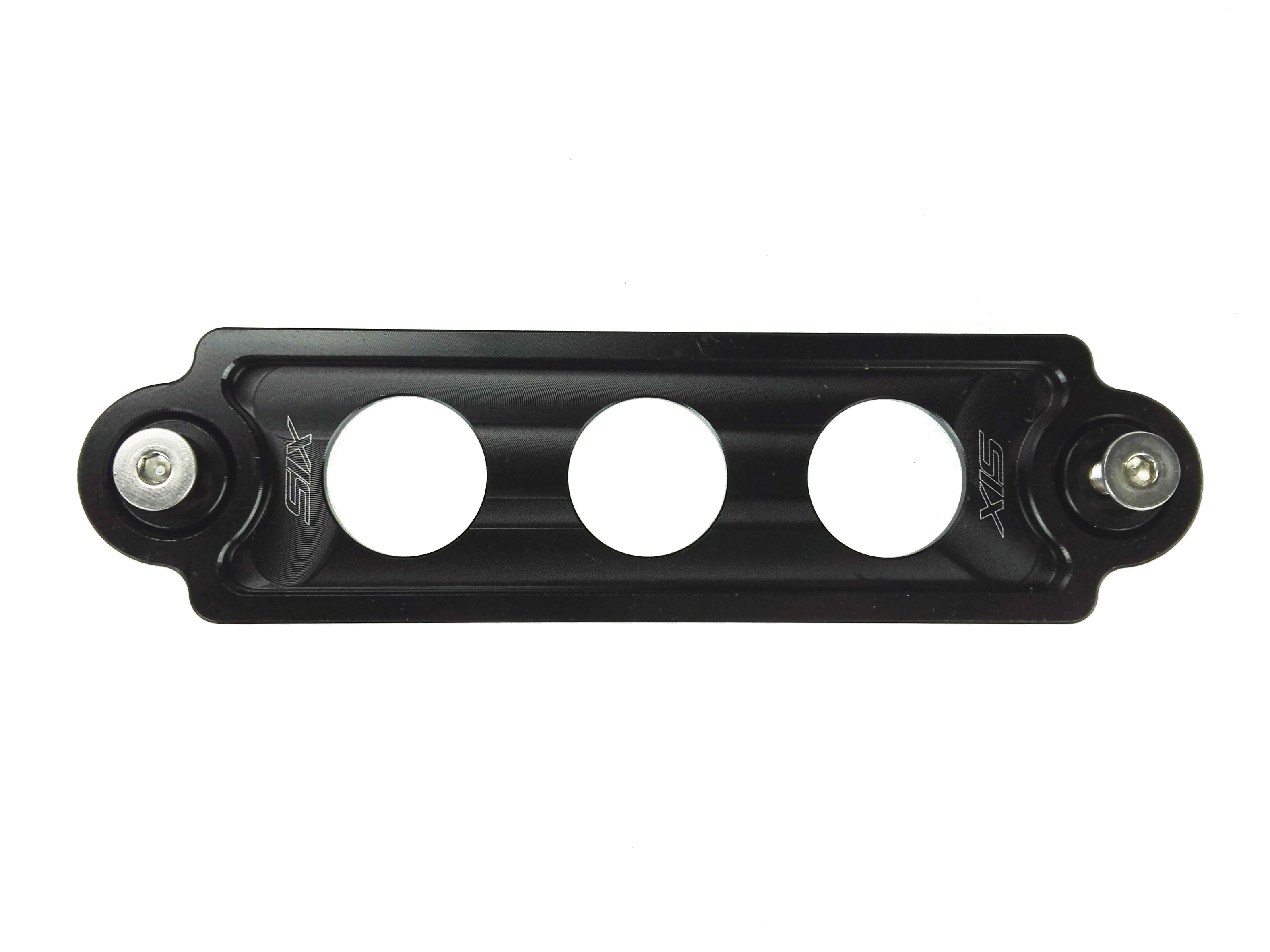 UNIVERSAL BILLET BATTERY TIE DOWN SHORT 17CM BLACK [SIX]