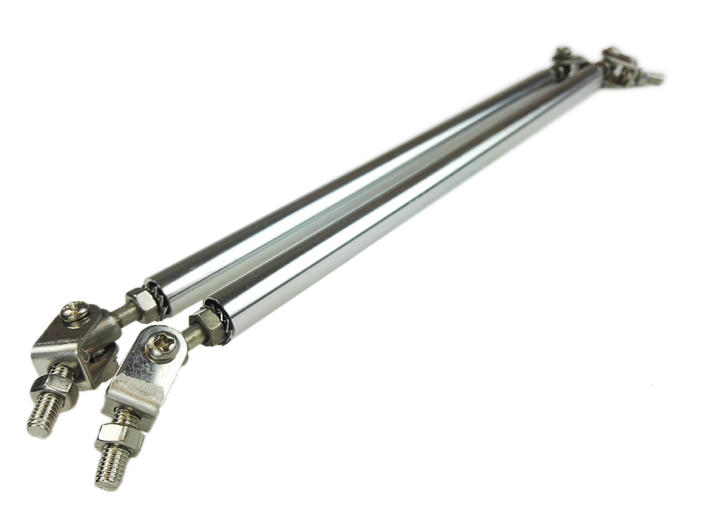 FRONT SPLITTER/DIFFUSER STABILIZER RODS 20CM SILVER [SIX]