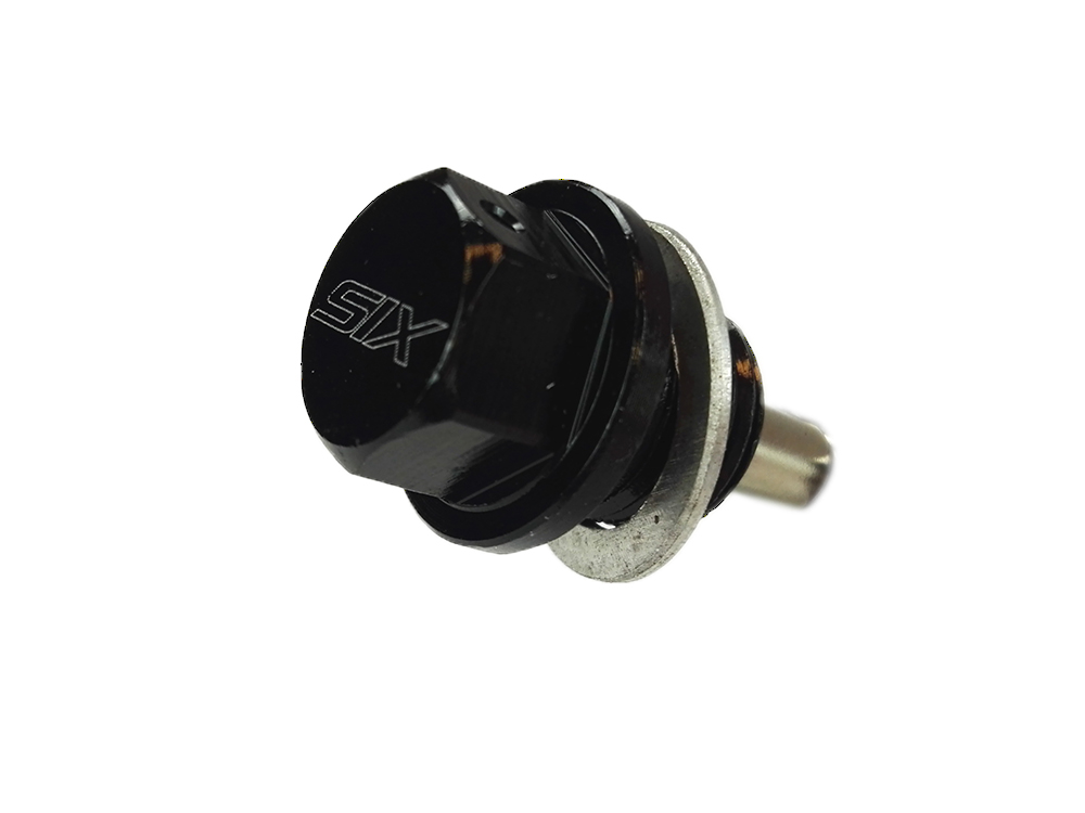 UNIVERSAL MAGNETIC OIL DRAIN PLUG M14X1.50 BLACK [SIX] - 2