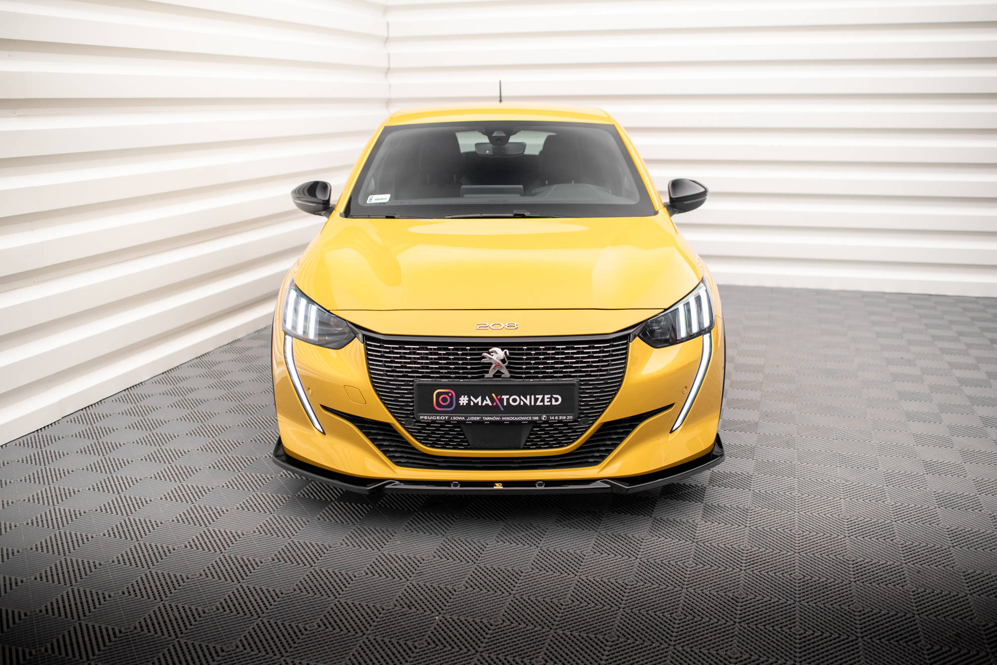Front Splitter V.1 Peugeot 208 GT Mk2 - 2