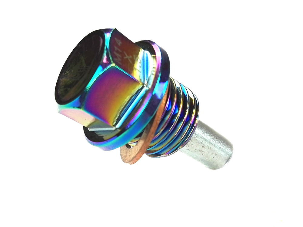 UNIVERSAL MAGNETIC OIL DRAIN PLUG M14X1.50 NEO CHROME [SIX]