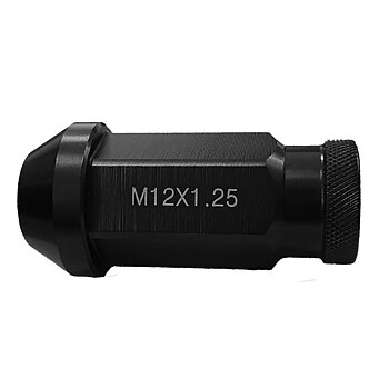 ALUMINUM CONE HEAD LONG BLACK 60° T19MM 12 X 125