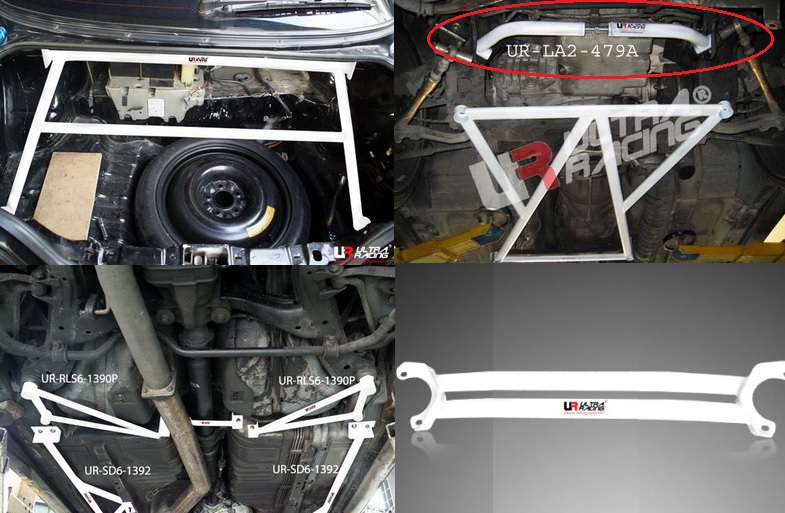 NISSAN SKYLINE R33 GTR ULTRARACING 4-PIECE STRUTBAR/BRACE SET