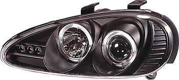 MAZDA MX3 ANGEL EYE HEADLIGHTS BLACK V1