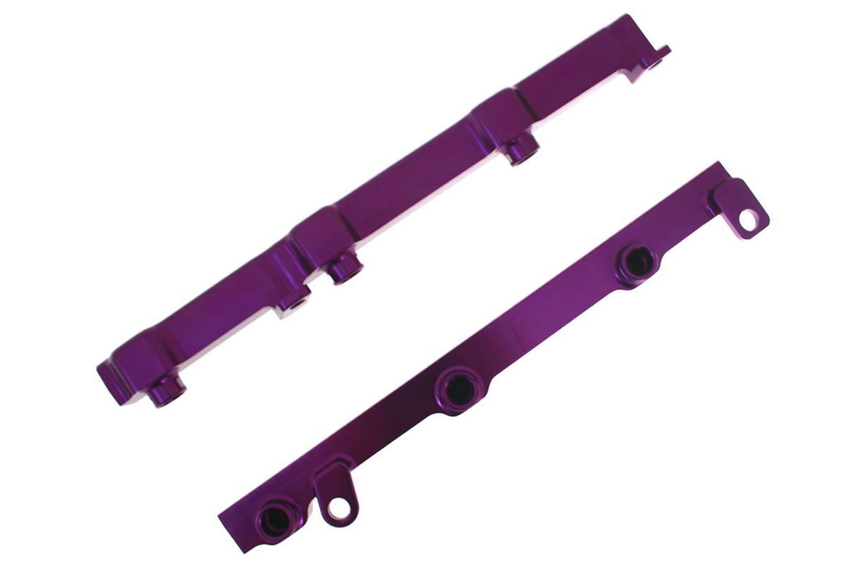 NISSAN 350Z 02-06 3.5 V6 FUEL RAIL PURPLE - 3