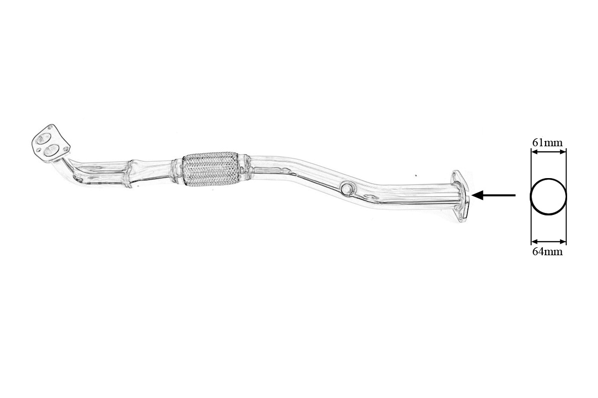 NISSAN PRIMERA 91-02 P10/P11 SR20DE 4-2-1 HEADER + DOWNPIPE - 6