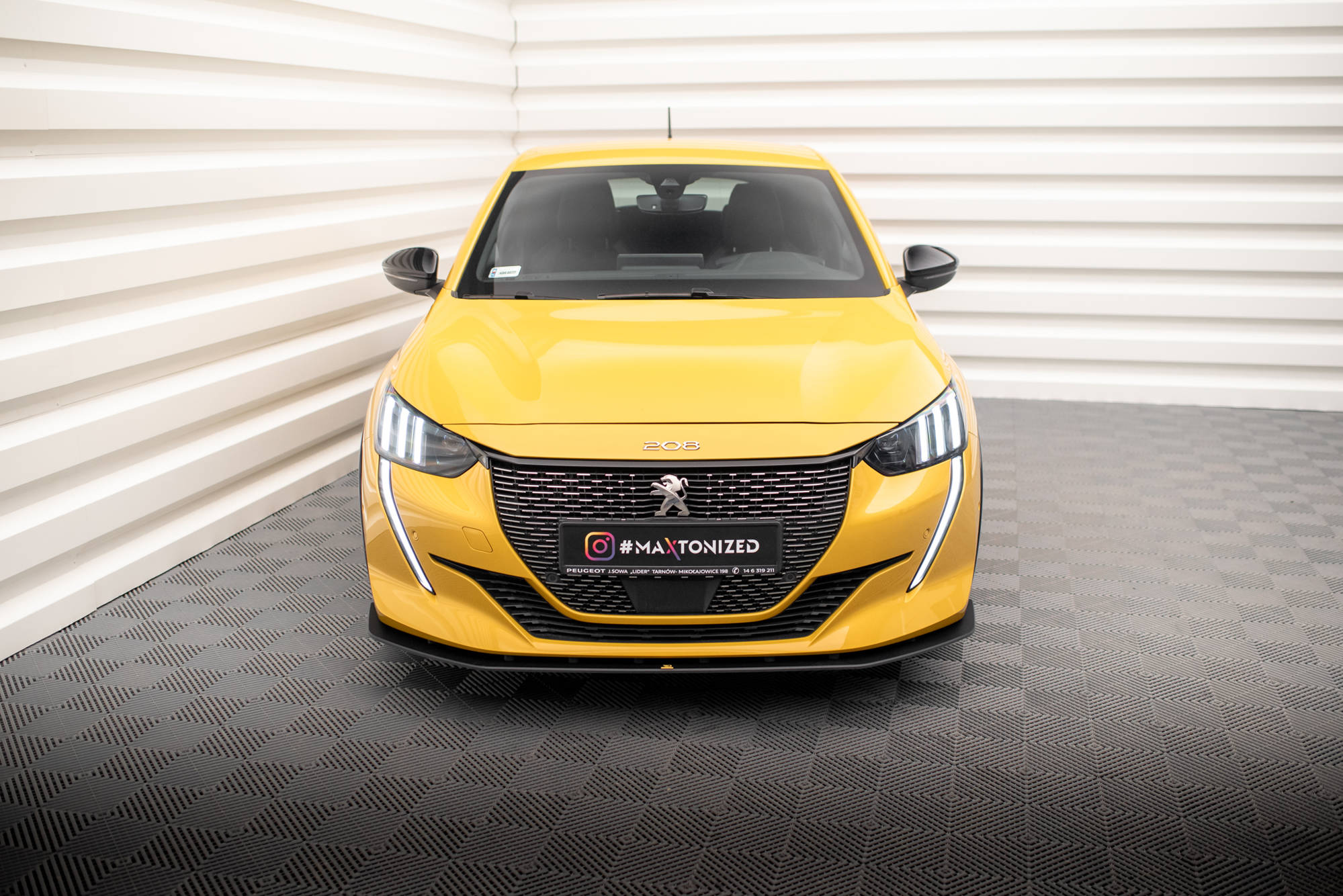 STREET PRO FRONT SPLITTER SUITABLE FOR PEUGEOT 208 GT MK2 – MAXTON DESIGN - 5